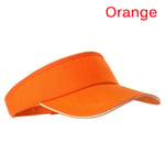 Justerbar Unisex Solskydd för Män och Kvinnor - Sport, Golf, Tennis, Orange Orange one size