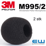 3M Peltor M995 Windshield for Microphone (2 stk)