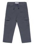 Mango Cargo Jogger Trousers Marinblå