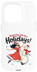 Coque pour iPhone 15 Pro Bonhomme de neige Dancing into the Holidays Princesse Cadeau Homme Femme