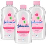 Johnsons' Baby Oil Pure & Gentle Daily Care 500ml Pack of 3