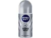 Nivea Deodorant Antiperspirant Silver Protect Male Roll-On 50Ml