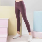 Yoga Pants Sport Workout Sexy,Pantalon de Yoga de Sport Extensible Taille Haute à Hauteur de Hanche-Violet_S #,Legging de Sport Femme avec Compression