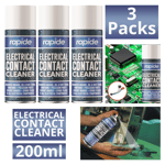 3X Electric Contact Cleaner Cleaning Spray Removes Greass Oil Dirt 200ml