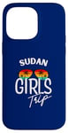 Coque pour iPhone 14 Pro Max Girls Trip Soudan Voyage Vacances Femmes Soudan