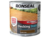 RONSEAL UDSDO25L 2.5 Litre Ultimate Protection Decking Stain - Dark Oak