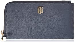 Tommy Hilfiger New Casual Slim Wallet AW0AW13651, Portefeuilles Femme, Bleu (Space Blue), OS