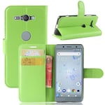 Sony Xperia XZ2 Compact      PU Wallet Case    [Green]