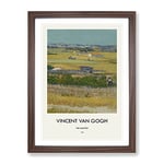 The Harvest By Vincent Van Gogh Exhibition Museum Painting Framed Wall Art Print, Ready to Hang Picture for Living Room Bedroom Home Office Décor, Walnut A3 (34 x 46 cm)