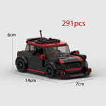 (MINI-juoda)2024 Hot MOC Speed ​​City Car Champion Racer Classic Supercar Rakennuspalikat Brick Racing Super Technique Luova Autotalli Tee-se-itse