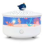 Trousselier - Veilleuse - Projecteur d'Etoiles Ocean 14 Cm - Musical - Détection des Pleurs - Rechargeable USB