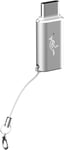 ML313870 Adaptateur USB-C vers Lightning Plug and Play, Charge et Synchronise, Super Compact, Dragonne intégrée Finition Aluminium