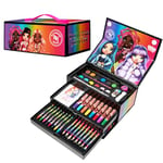 RAINBOW HIGH Malette Dessin Enfant 40 Pcs Coffret Coloriage Enfant Fille Kit Peinture Feutre Crayon Fourniture Scolaire