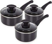 Tower T81507 Essentials Induction Pot Set, Non Stick Ceramic Coating, Easy to C