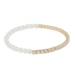 SNÖ of Sweden Armband Mayfair Pearl Elastic - Guld/Vit 1340-3400-362-S/M