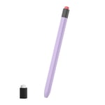 Coque Apple Pencil 1 Protection Stylet Silicone Lavande