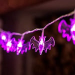 1,5M 10LED Halloween Led Light Kurpitsa Bat Ghost String Lamppu Riippuva Ornamentti Happy Halloween Party -kauhusisustus kotiin