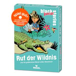 moses Black Stories Junior Appel de la nature – 50 énigmes dangereuses pleines d'aventures, cartes au nouveau design avec deux variantes, jeu de puzzle pour les enfants à partir de 8 ans, 90091, Blanc