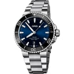 ORIS AQUIS DATE BLUE 43,5 mm 01-733-7730-4135-07-8-24-05PEB - Miesten - 44 mm - Analoginen - Automaattinen - Safiirilasi