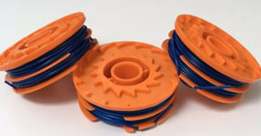 3 X Spool & Line For Qualcast Ggt450a1 Grass Trimmer Strimmer Fast Post