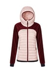 Rock Experience REWJ05261 WILD CAT HYBRID Jacket Women's 0885 ROSE SMOKE+1991 POMEGRANATE M