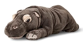 Uni-Toys - Hippopotame couché – 30 cm (Longueur) – Peluche Hippo, Hippopotame – Peluche, Doudou