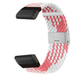 Punottu kellon ranneke Garmin Fenix 6 Pro - Pinkwhite