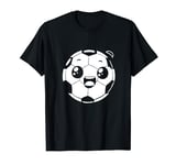 Soccer Ball Cartoon Look Football Pitch T-Shirt