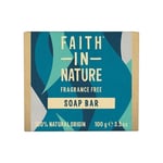 Faith in Nature Fragrance Free Soap Bar - 100g