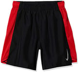 Nike B NK FLX Short 6IN Challenger Sport Garçon, Black/University Red, FR : S (Taille Fabricant : S)