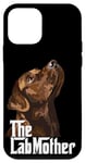 Coque pour iPhone 12 mini The Lab Mother Chien Labrador retriever Marron chocolat