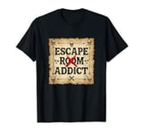 Escape Room Game Addict Vintage Pirate Map T-Shirt