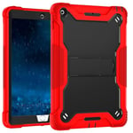 Black Black Silicone + Pc Case Yhteensopiva 9,7 Tuuman Ipadin Kanssa (2017/2018)