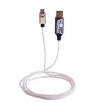 RICK AND MORTY Official Licensed Light Up Charging Cable. Type-C To USB Cable With Flowing Light Effect, Fast Charge And Data Sync. For Smartphones, Tablets, Bluetooth Headphones, Power Banks Etc.