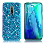 Glitter OnePlus 8 skal - Blå