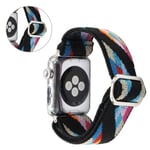 Apple Watch Series 6 / 5 44mm kudottu tyyli kuvio kellonauha - Värikäs Lohko Multicolor