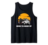 USA Tow Truck Driver, Truck Driver Yellow Line, Tow Truck Tank Top