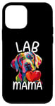 Coque pour iPhone 12 mini Labrador Retriever Mom Pop Art Lab Retriever Lover