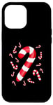 Coque pour iPhone 12 Pro Max Costume de Noël mignon en forme de canne à sucre d'orge pour hommes, femmes, enfants