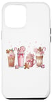 iPhone 12 Pro Max Ginger Man Cookies Christmas Coffee Latte Pink Xmas Season Case