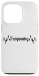 Coque pour iPhone 13 Pro Trampoline ECG Heartline Trampoline Gymnaste