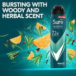 Sure Men Nonstop Sensitive Antiperspirant Deodorant Aerosol deodorant for men 72