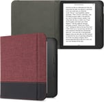 Étui Liseuse Compatible Avec Kobo Libra 2 - Housse Avec Rabat Magnétique En Tissu Canevas Pour Liseuse