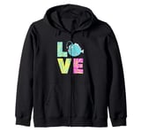 Angler Fish Deep Sea Monster Love Anglerfish Zip Hoodie