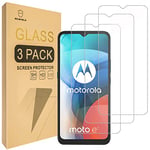 Mr.Shield Verre Trempé compatible avec Motorola (Moto E7) [Lot de 3] Film Protecteur d'écran Vitre Protecteur 9H Dureté