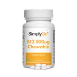 Chewable Vitamin B12 500µg Tablets * 120 Tablets * Delicious Orange Flavour