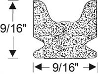 Steele Rubber Products 40-0280-57 W'strip, side window glass hea