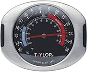 Taylor TYPTHFRIDGESS Pro Freezer and Fridge Thermometer, Stainless Steel , Blue