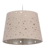 Relaxdays - Lampe pour chambre d'enfants Etoiles, Abat-jour avec motif ciel étoilé, enfants,abat-jour rond, couleurs