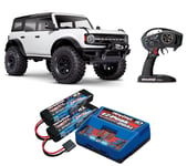 Traxxas 92076-4 TRX-4 2021 Ford Bronco 1/10 Crawler TQi + TRX 2S Set Blanc